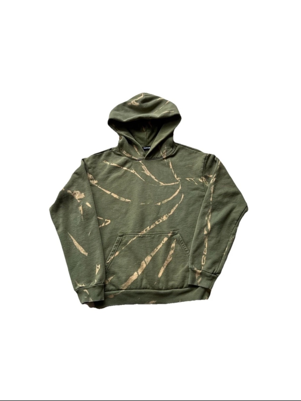 Talentless Men's Tie Dye Green / Yellow Pullover Hoodie Size Small